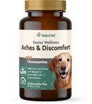 NaturVet Aches and Discomfort Senior Wellness plus Glucosamine for Dogs