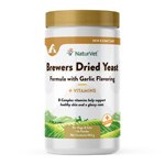 NaturVet Brewers Dried Yeast Formula with Garlic Flavoring Plus Vitamins Powder For Dogs & Cats