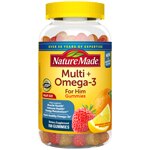 Nature Made Adult Gummies Multi for Him plus Omega-3s Lemon Orange & Strawberry