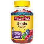 Nature Made Biotin Adult Gummies Mixed Berry, Cranberry & Blueberry