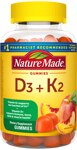 Nature Made D3 + K2 Gummies Peach