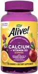 Nature's Way Alive!® Calcium Plus Vitamin D3 Gummies Strawberry & Raspberry Lemonade