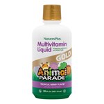NaturesPlus Animal Parade® Gold Children's Liquid Multi-Vitamin and Mineral Supplement Tropical Berry