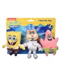 Nickelodeon Spongebob Squarepants for Pets Spongebob, Patrick and Sandy Figure Plush Dog Toy