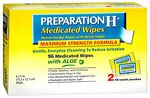 Preparation H Medicated Wipes Maximum Strength