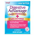 Schiff Digestive Advantage Capsules Daily Probiotic + Gas Relief Digestive Enzymes