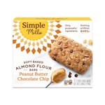 Simple Mills Soft-Baked Almond Flour Bars green Peanut Butter Chocolate Chip