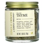 Simply Organic Single Origin Polish Thyme - Certified Organic