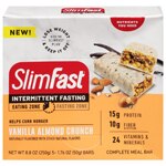 SlimFast Intermittent Fasting Complete Meal Bars Vanilla Almond Crunch