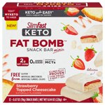 SlimFast Keto Fat Bomb Snack Bar Minis Strawberry Cheesecake