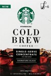 Starbucks Cold Brew Single Serve Concentrate Signature Black