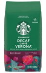 Starbucks Ground Coffee Decaf Dark Roast Caffe Verona