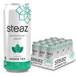 Steaz Green Tea Soda Zero Calorie Iced Green Tea Mint