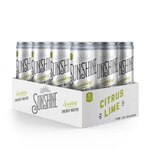 Sunshine Beverages Sparkling Energy Water Citrus Lime