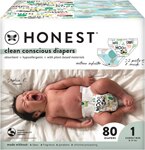 The Honest Company Clean Conscious Diapers Size 1 Above It All + Barnyard Babies