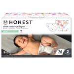 The Honest Company Club Box Diapers Size 2 Young at Heart - Rose Blossom