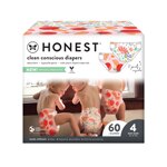 The Honest Company Club Box Diapers Size 4 Just Peachy - Flower Power