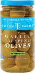 Tillen Farms Garlic Jalapeno Olives in Vermouth