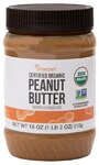 Vitacost Certified Organic Peanut Butter Smooth & Unsalted