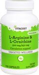 Vitacost L-Arginine & L-Ornithine 500 mg/250 mg
