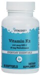 Vitacost Vitamin K2 100 mcg MK-7 - 16 mg Nattokinase