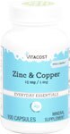 Vitacost Zinc & Copper 15 mg / 1 mg