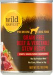 Wild Harvest Grain Free Beef & Vegetable Stew Recipe Wet Dog Food