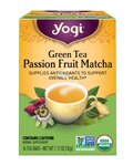 Yogi Green Tea Herbal Supplement Passion Fruit Matcha