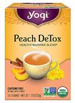 Yogi Non-GMO Caffeine Free Organic Detox Tea Peach