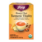 Yogi Non-GMO Caffeine Free Organic Honey Chai Turmeric Vitality