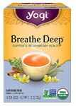 Yogi Non-GMO Caffeine Free Orgnaic Herbal Tea Breathe Deep
