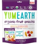 Yum Earth Organic Fruit Snacks Banana Cherry Peach & Strawberry