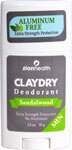 Zion Health Claydry Aluminum Free Deodorant Sandalwood Men