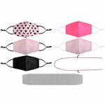 al-SHIELDS PSG-2 Girls Set of 5 Pieces of Cotton Twill Smooth Fit Fabric Face Masks With 1 Mask and 10 Pieces of Pm 2.5 Filters