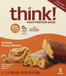 think! High Protein Bars Creamy Peanut Butter
