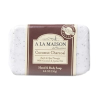 A La Maison French Milled Hand & Body Bar Soap Coconut Charcoal