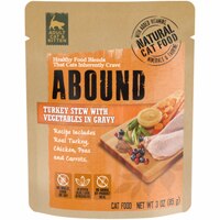 Abound Adult Cat & Kitten Food Pouch Turkey Stew with Vegetables in Gravy