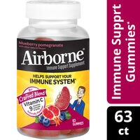 Airborne Vitamin C Immune Support Gummies Blueberry Pomegranate