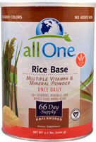All One Nutritech Rice Base Multiple Vitamin and Mineral Powder Unflavored