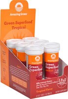 Amazing Grass Fizzy Green Tablets Energy Tropical