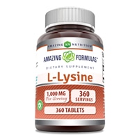 819209021767 - Amazing Nutrition  Amazing Formulas L-Lysine -- 1000 mg - 360 Tablets