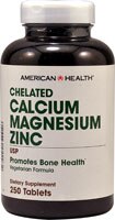 American Health Chelated Calcium Magnesium Zinc