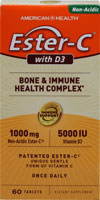 American Health Ester-C® with D3 Bone and Immune Health Complex