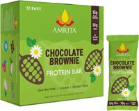 Amrita Non-GMO Plant Protein Bars Chocolate Maca