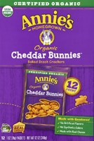 Annie's Organic Cheddar Bunnies Baked Snack Crackers Cheddar