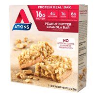 Atkins Peanut Butter granola bar meal Peanut Butter