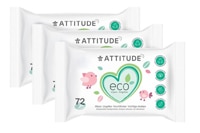 Attitude Eco Biodegradable Wipes Fragrance Free