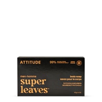 Attitude Super Leaves Men Body Bar Soap Patchouli & Bourbon