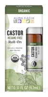 Aura Cacia Essential Oil Blend Roll-On - Castor Oil