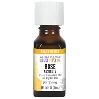 051381912277 - Aura Cacia  Pure Essential Oil Rose Absolute in Jojoba Oil -- 0.5 fl oz